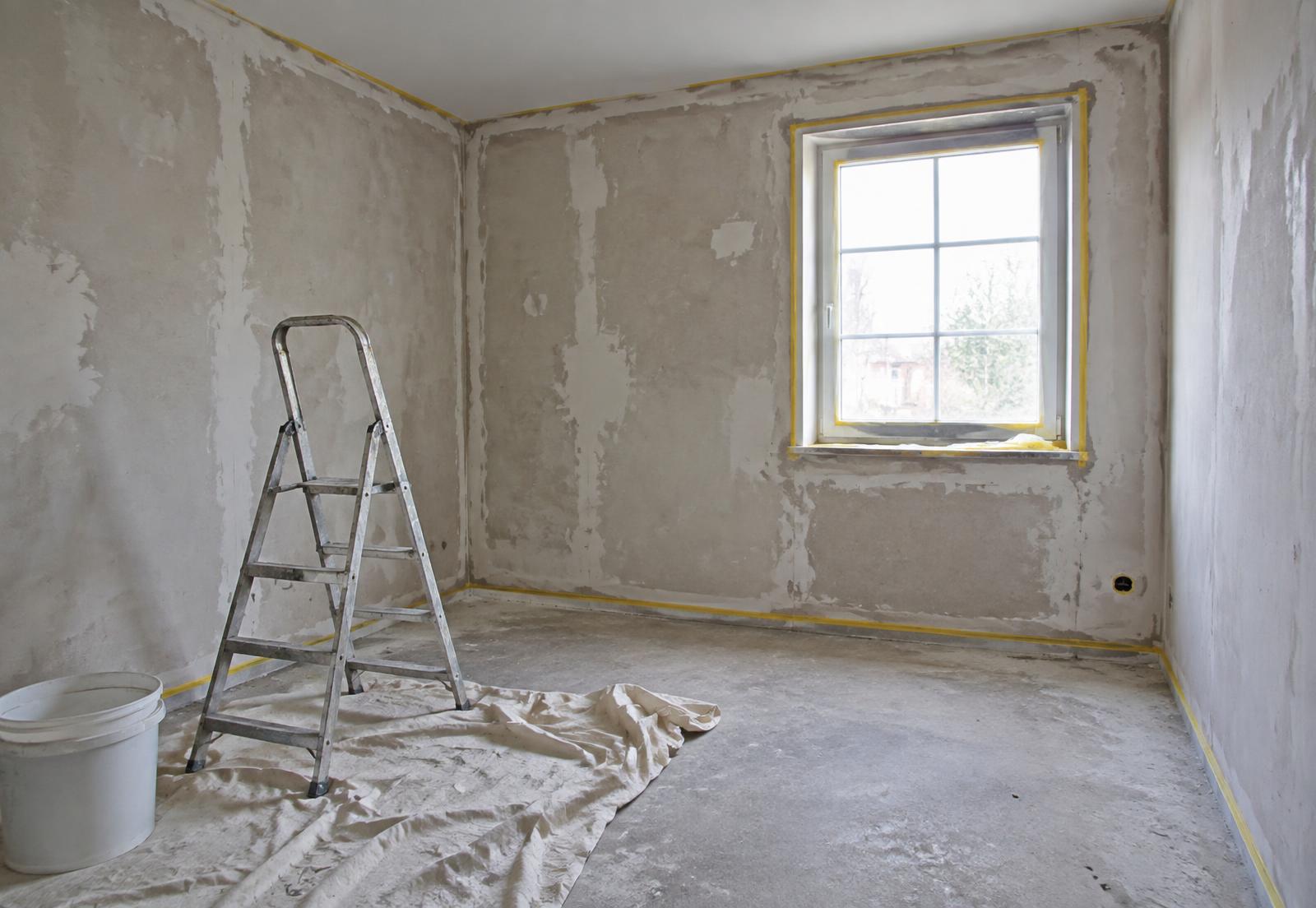 Interior before painting and finishing